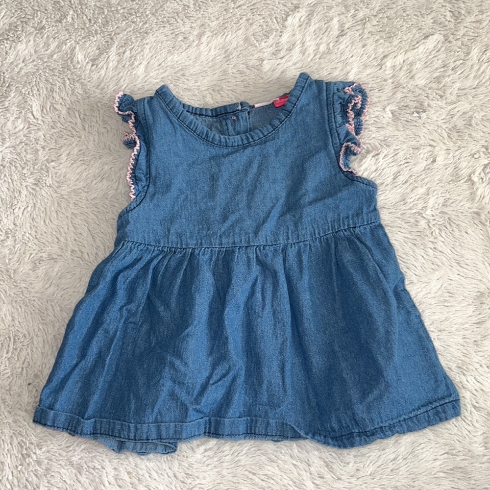 Penelope Mack blue dress 3-6 months baby girl clothing